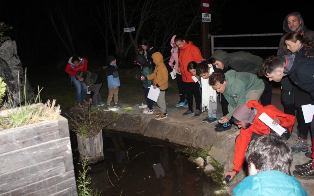 Activitat “Entre er aigua e era tèrra, es amfibis” ena poblacion de Unha